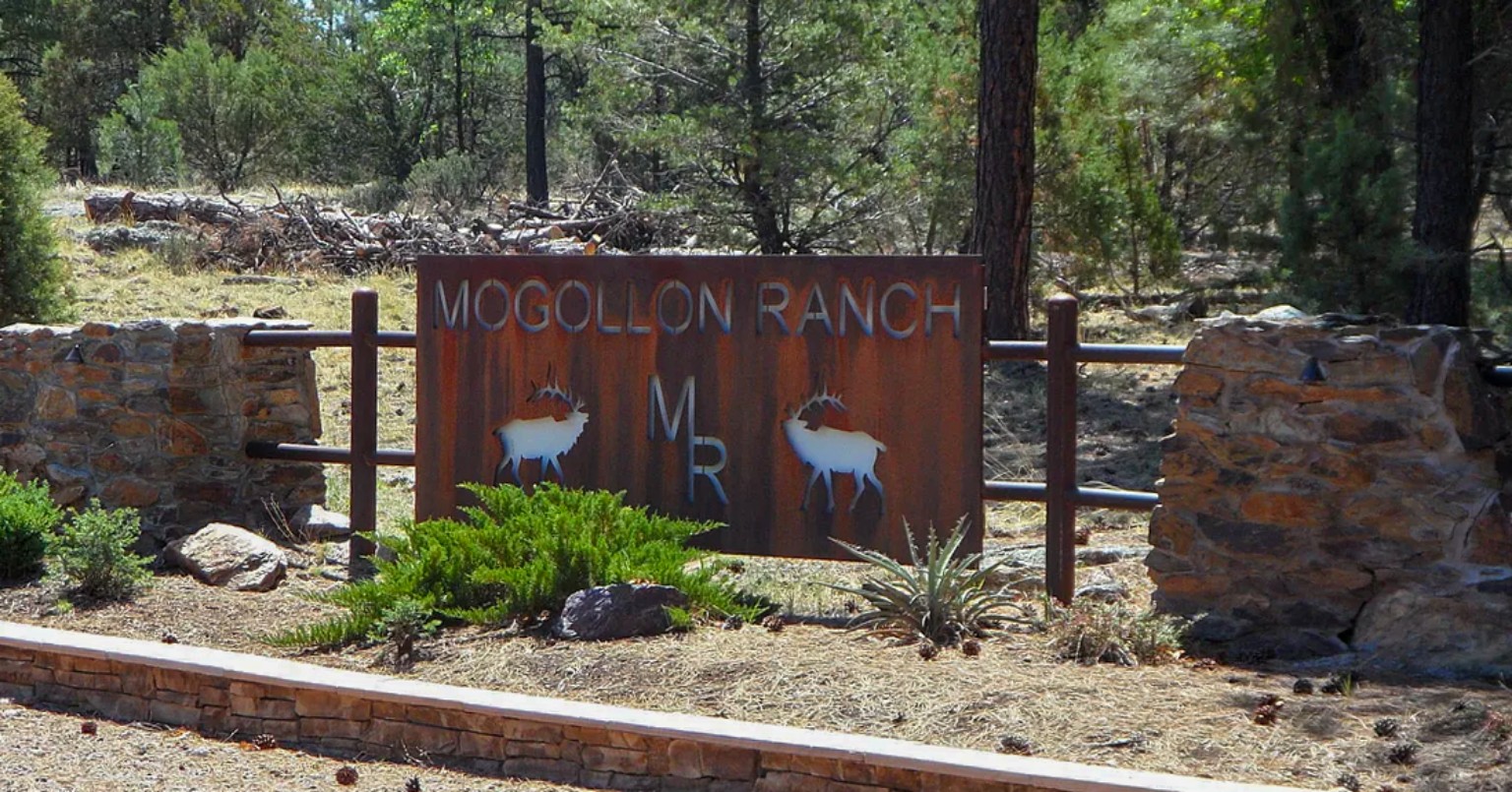 Mogollon Ranch entrance sign